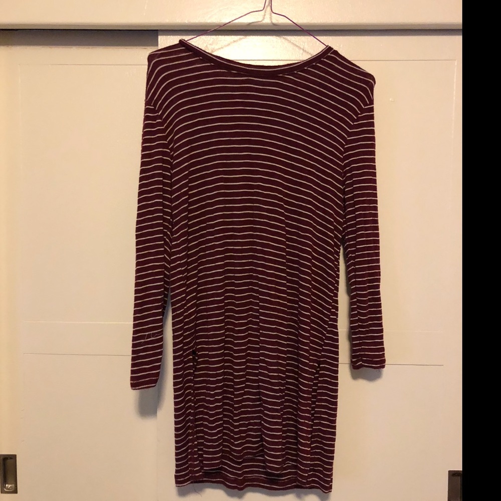 Long sleeve long shirt.